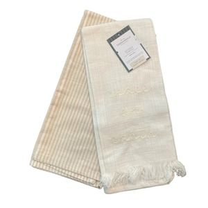 2pk Cotton Peace On Earth Kitchen Towel Set - Threshold designed with Studio McG